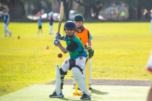A Sydney Catholic Schools student batting at the 2021 Archdiocesan Cricket Trials